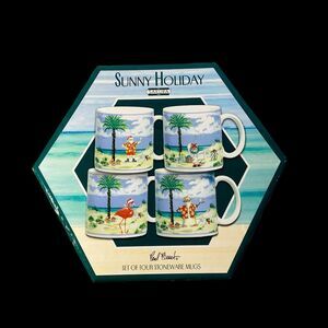 Sunny Holiday Sakura Tropical Christmas Holiday Coffee Tea Mugs